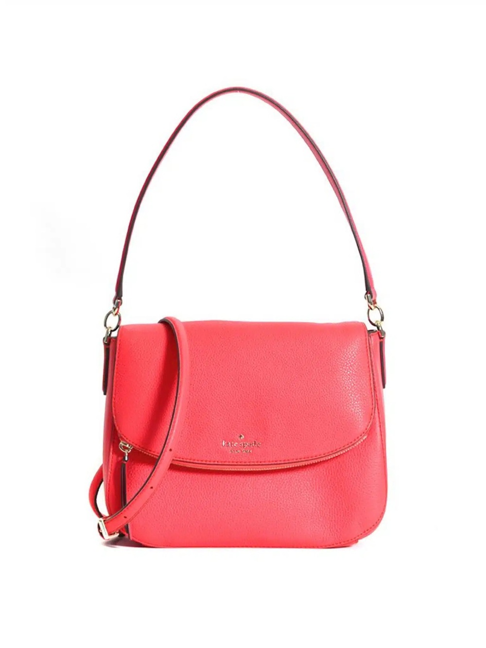 Kate Spade Jackson Medium Flap Shoulder Bag - Coral Pink (BRAND NEW)
